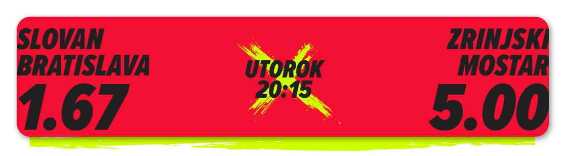Slovan vs. Mostar: Tipuj boj o Ligu majstrov s DOXXbet bonusmi 
    - Kurzy