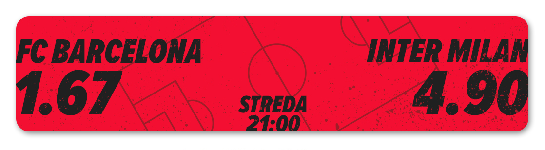 Semifinále Ligy majstrov a bonus až 5000 € - Kurzy