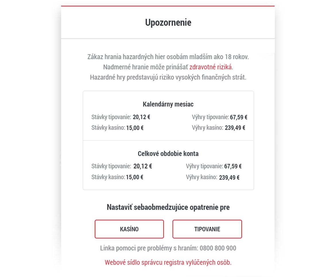 Zastávame zodpovedné hranie | DOXXbet tipovanie a online kasíno - Štatistiky Zastávame zodpovedné hranie | DOXXbet tipovanie a online kasíno - Štatistiky